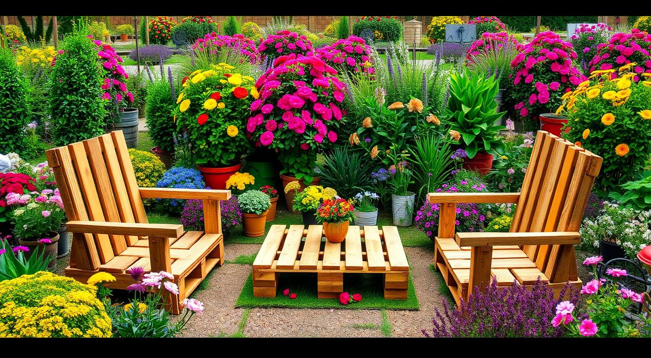 diy pallet garden furniture
