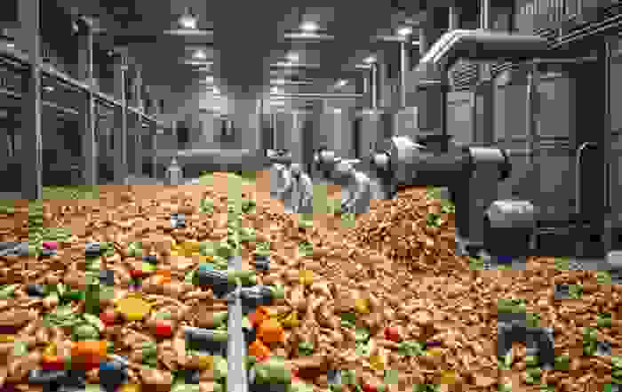 food waste after collection