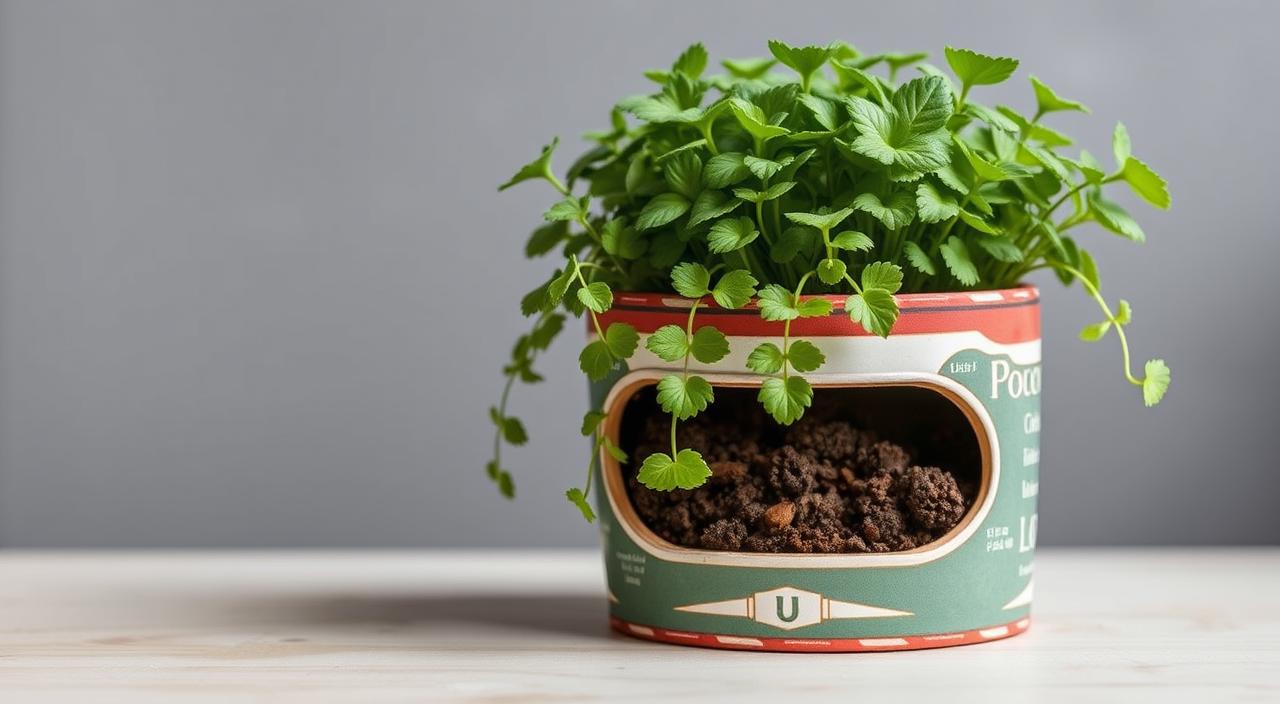 planter form household items
