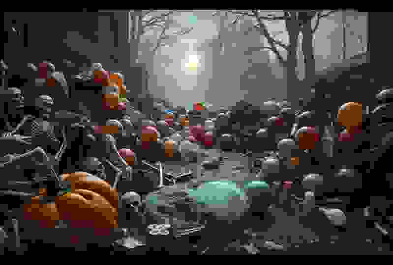 halloween decoration waste halloween decoration waste